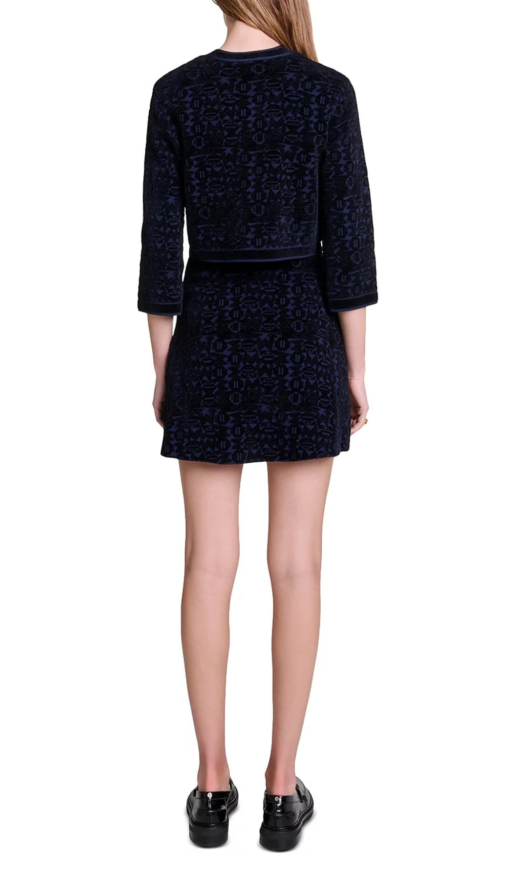 Reverie Velvet Knit 2-In-1 Cardigan & Dress Set Flowering Girl