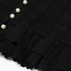 Kiely Black Knit Two-Piece Set Flowering Girl