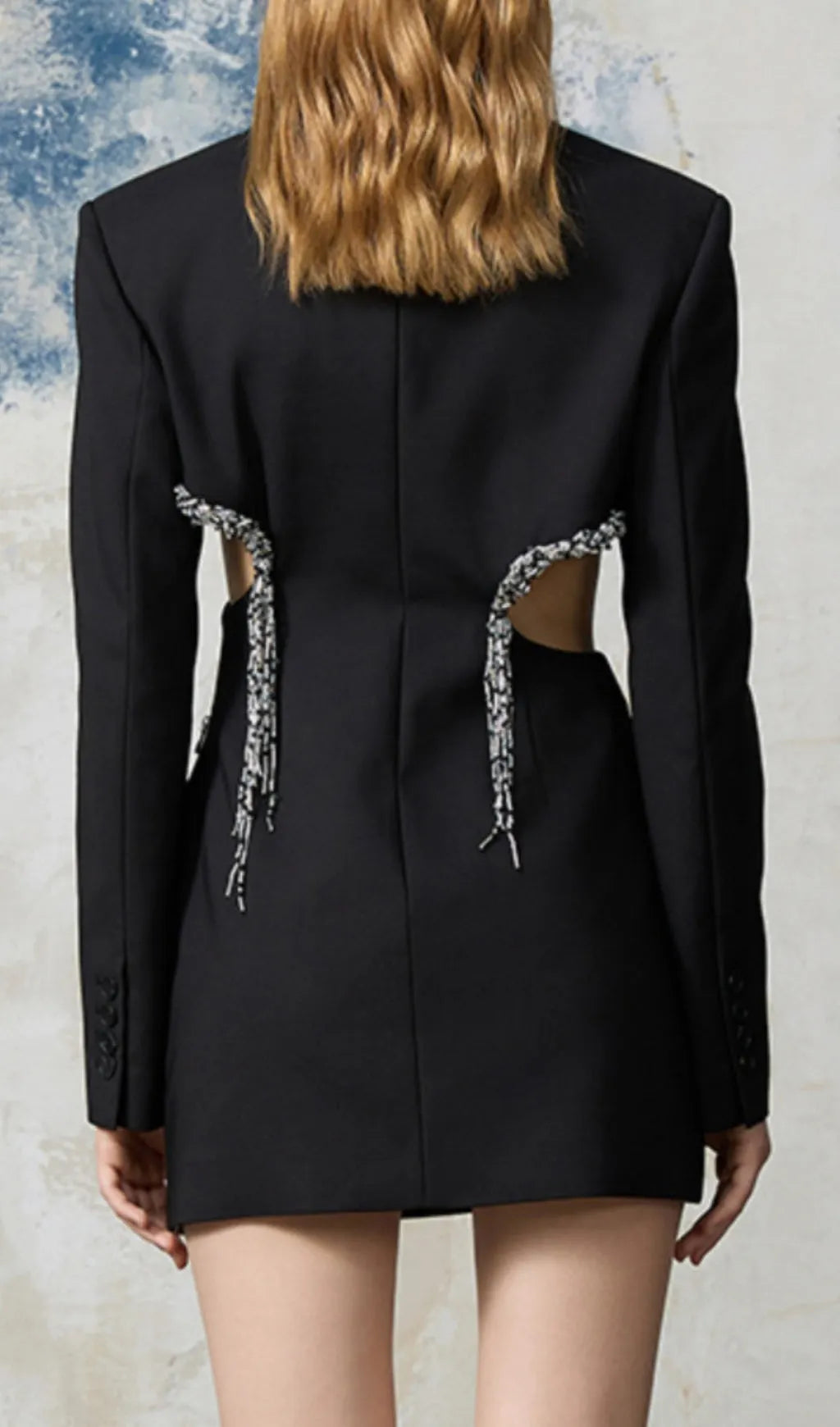 Brenna Diamond Cutout Mini Blazer Dress Flowering Girl