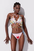 Yitro Halter Neck Chain Top Flowering Girl