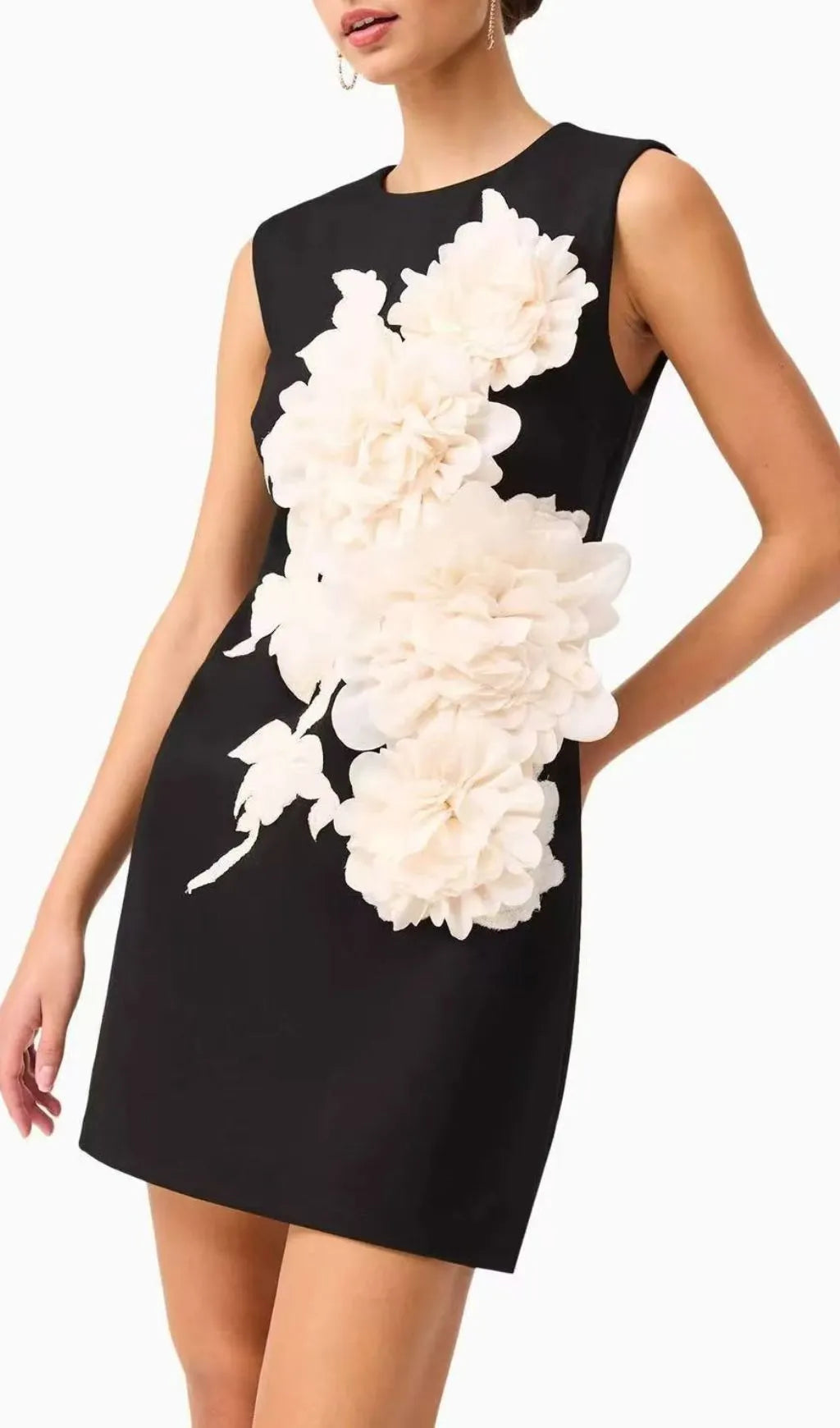 Jocasta Sleeveless Flower Mini Dress Flowering Girl