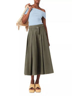 Jeji Belted Midi Skirt Flowering Girl