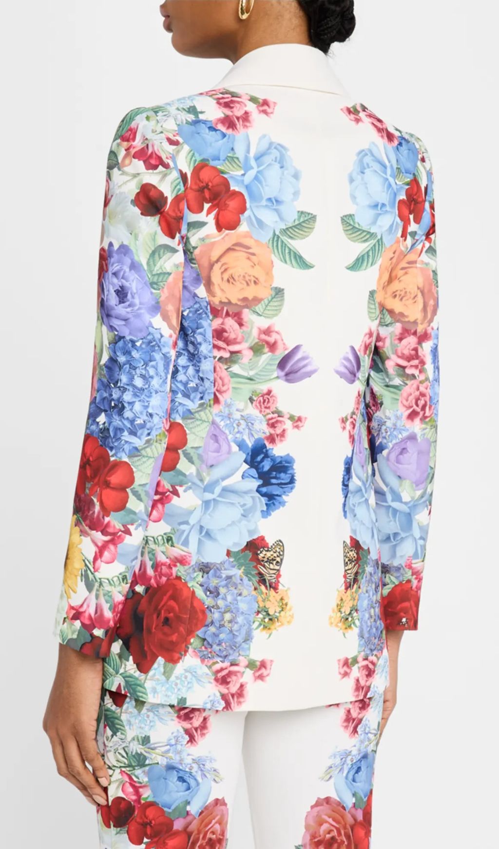 Fuyuko Flower Printed Blazer & Pants Set Flowering Girl