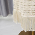 Cream Crochet Knit Column Dress Flowering Girl