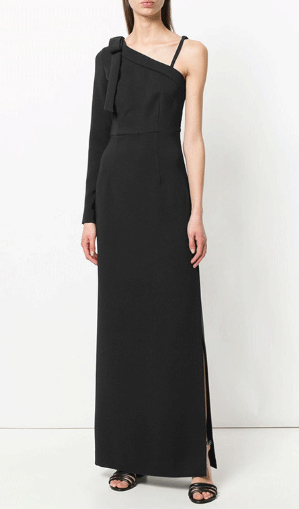 Hashim Black Long Sleeve Maxi Dress Flowering Girl