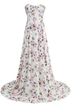 Trinity Printed Strapless Maxi Dress Flowering Girl