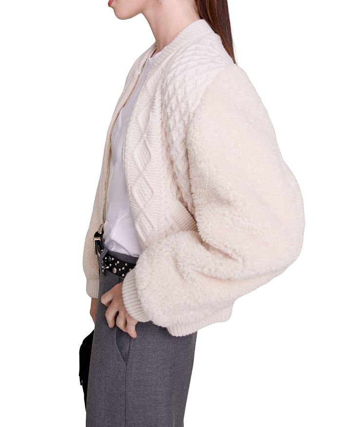 FAUX FUR SLEEVE JACKET Flowering Girl
