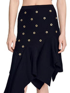Studded Knit Skirt Flowering Girl