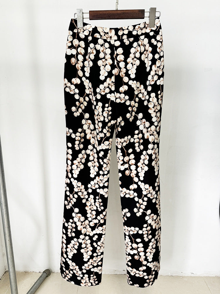 Brial Printed Blazer Set Flowering Girl