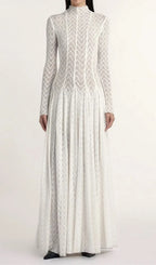 Dalise White Long Sleeve Maxi Dress Flowering Girl