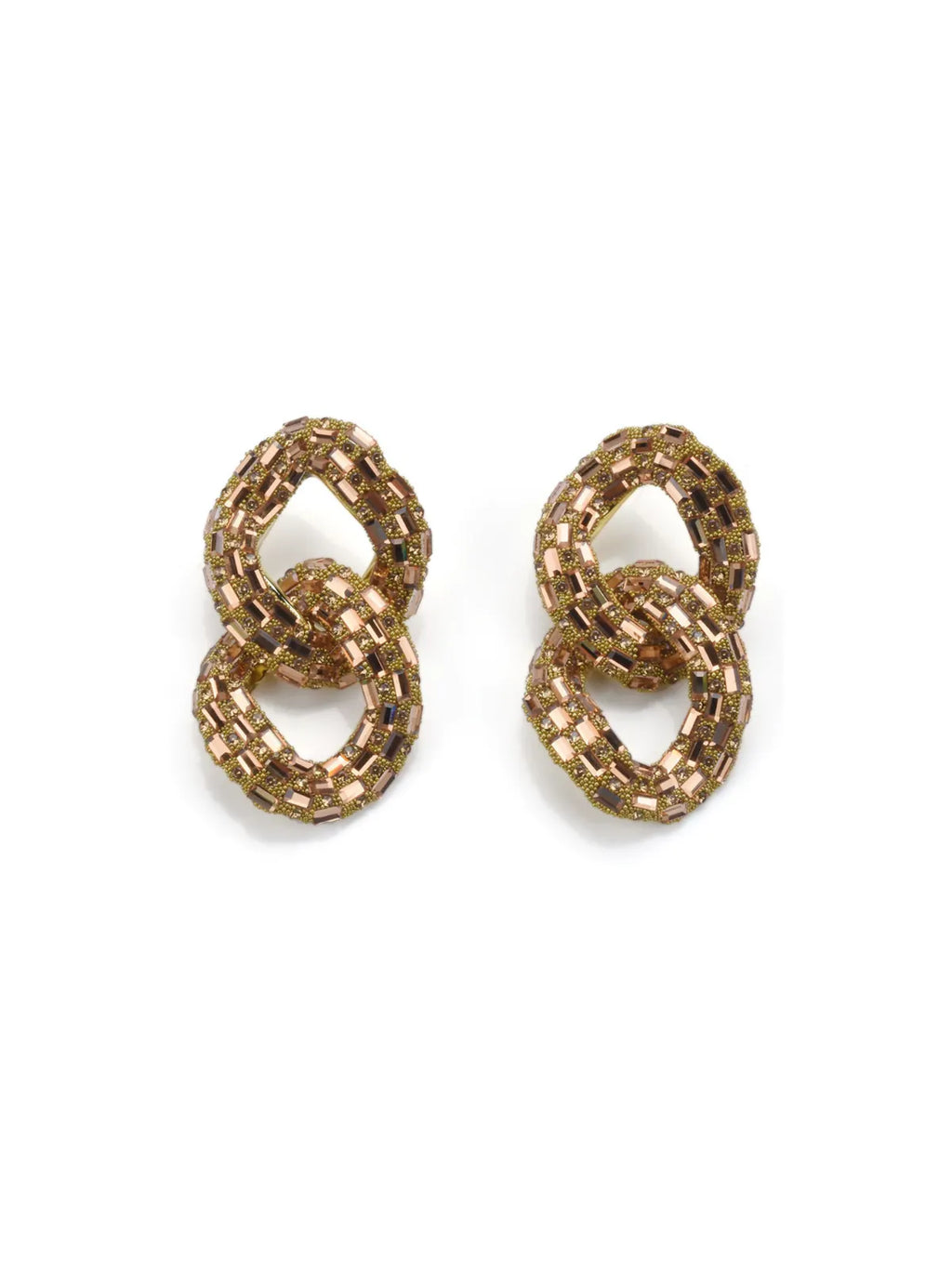 Tyora Circle Crystal Earrings Flowering Girl