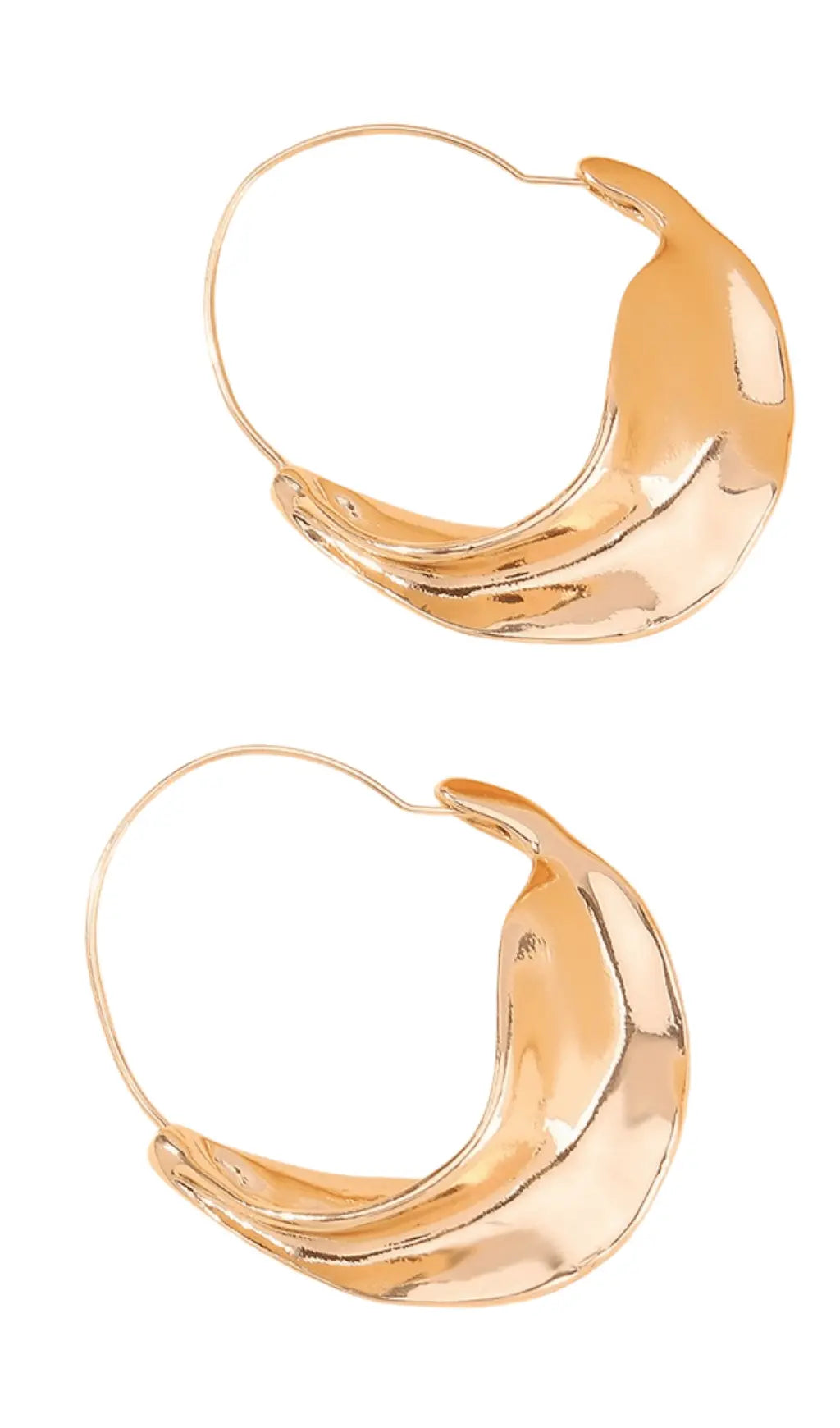 Irregular leaf earrings Flowering Girl