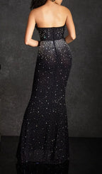 Janny Strapless Diamond Maxi Dress Flowering Girl