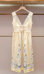 Floral Midi Dress Flowering Girl