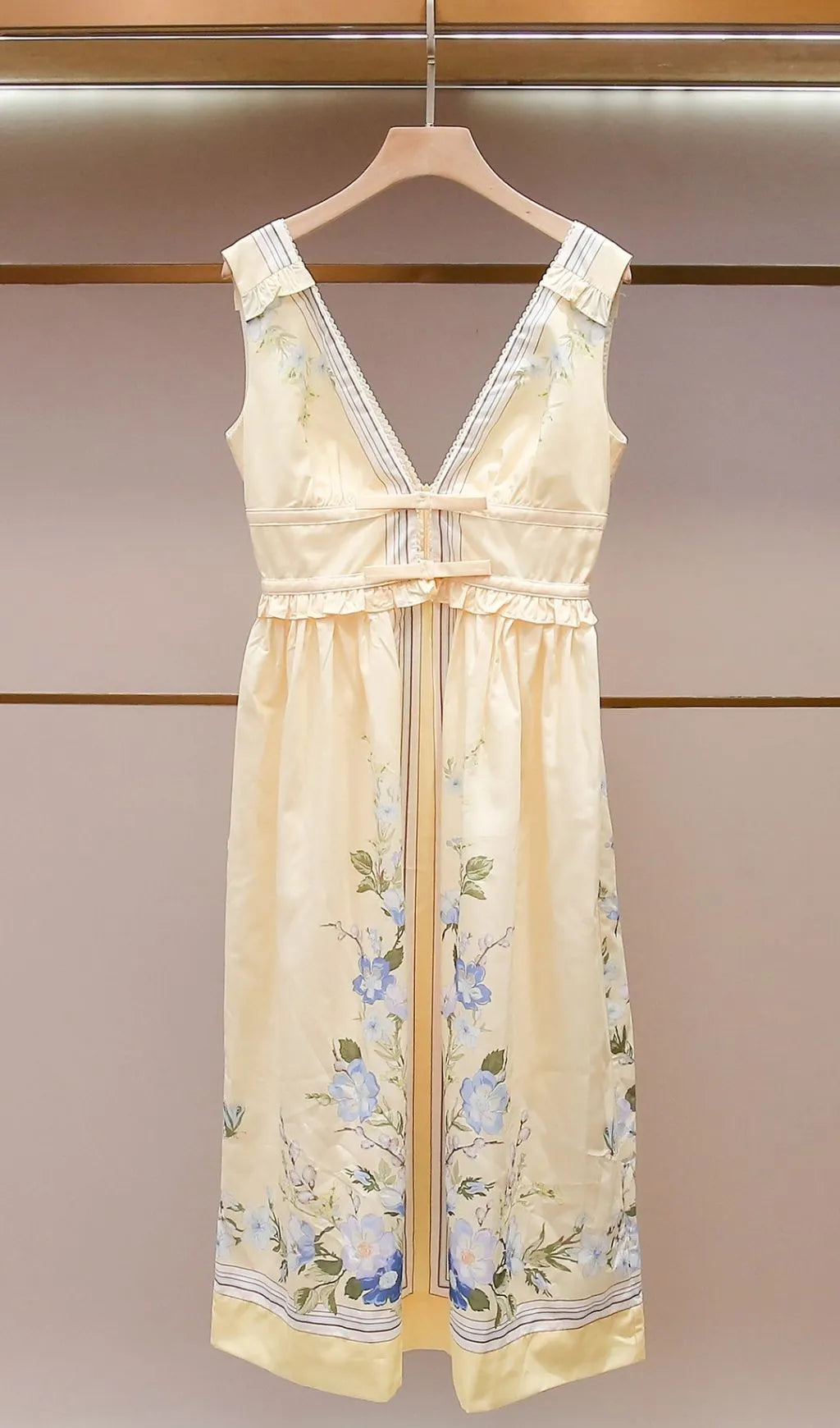 Floral Midi Dress Flowering Girl