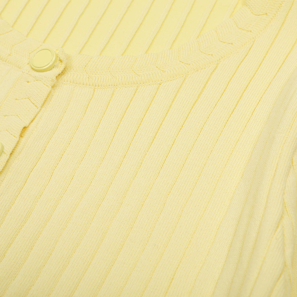 Jackie Yellow Knit Cardigan & Maxi Dress Flowering Girl
