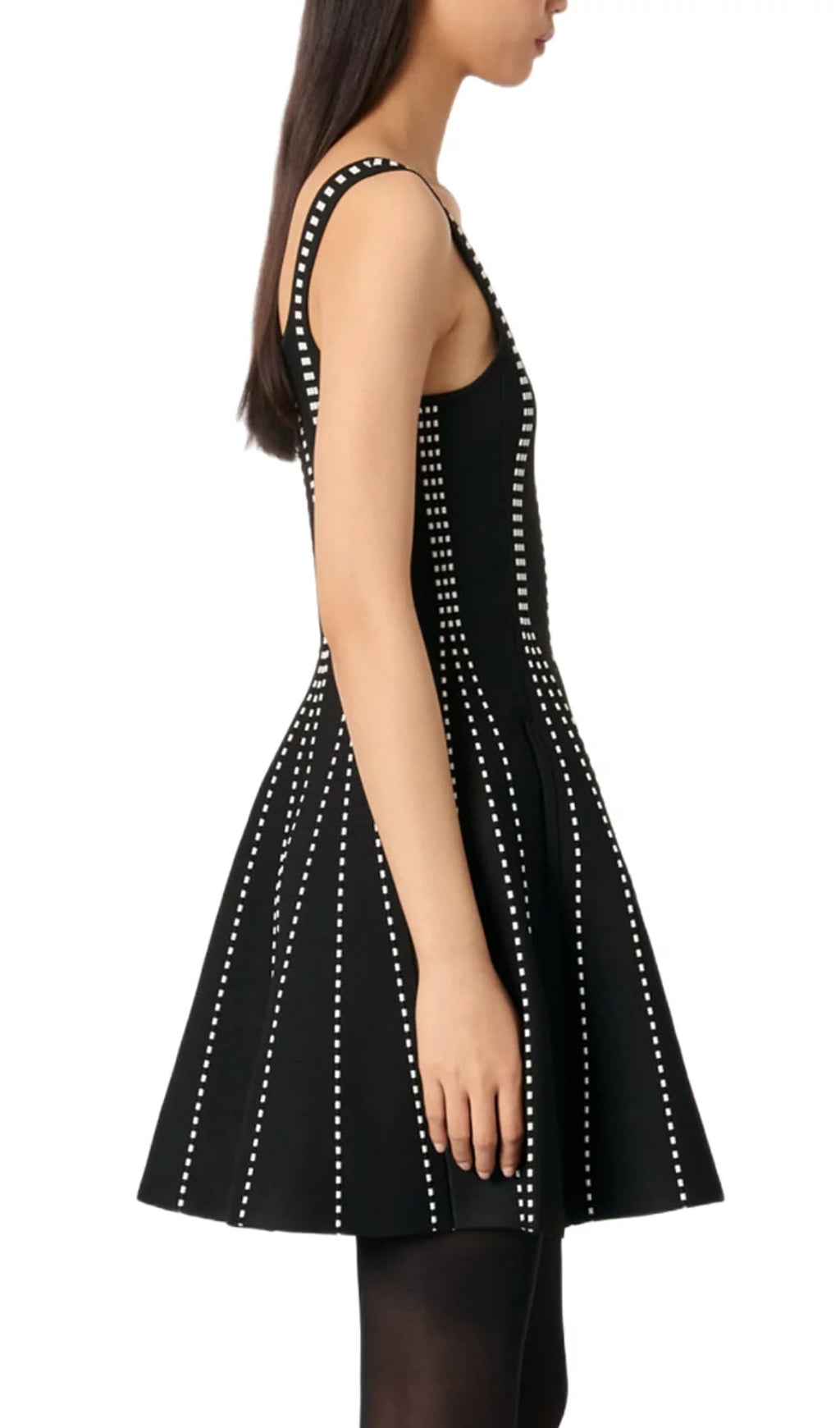 Short Jacquard Knit Dress Flowering Girl