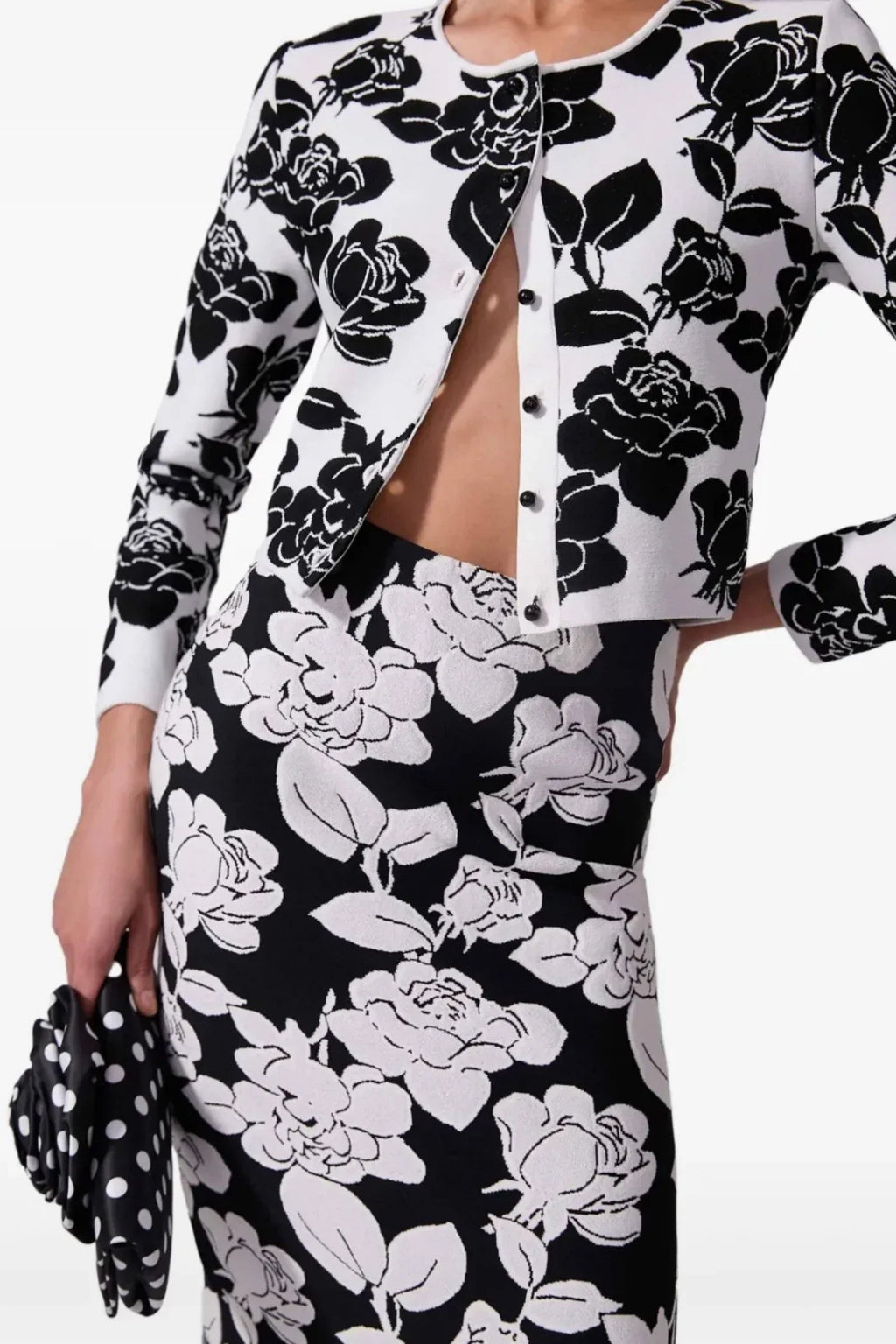 Vernon Jacquard Bandage Two Piece Set Flowering Girl
