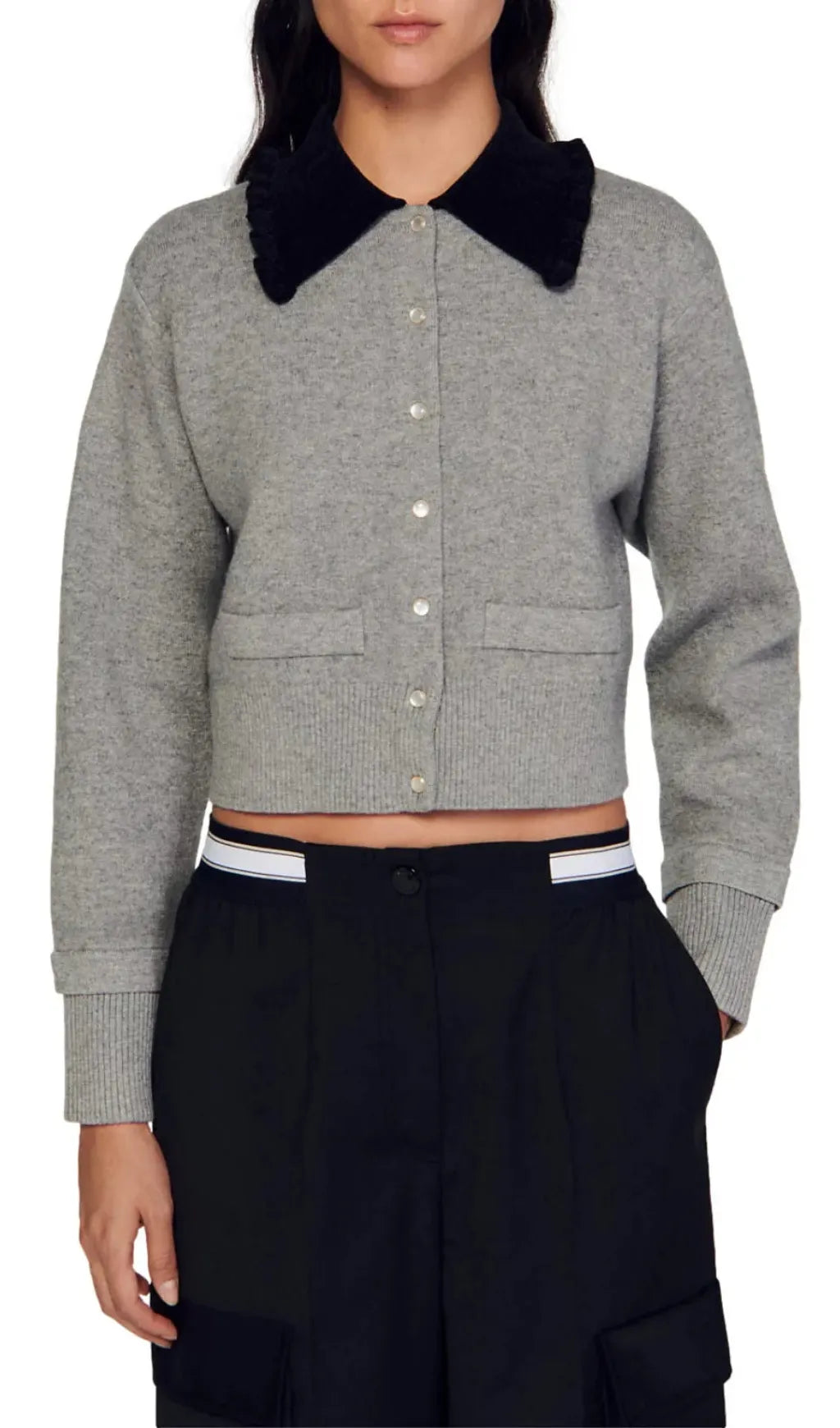 Etienne Collared Sweater Flowering Girl