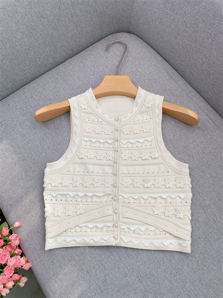 Crochet Top Flowering Girl