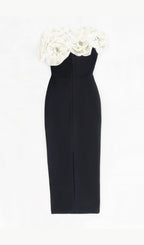 Ananux Flower Drcor Maxi Dress Flowering Girl