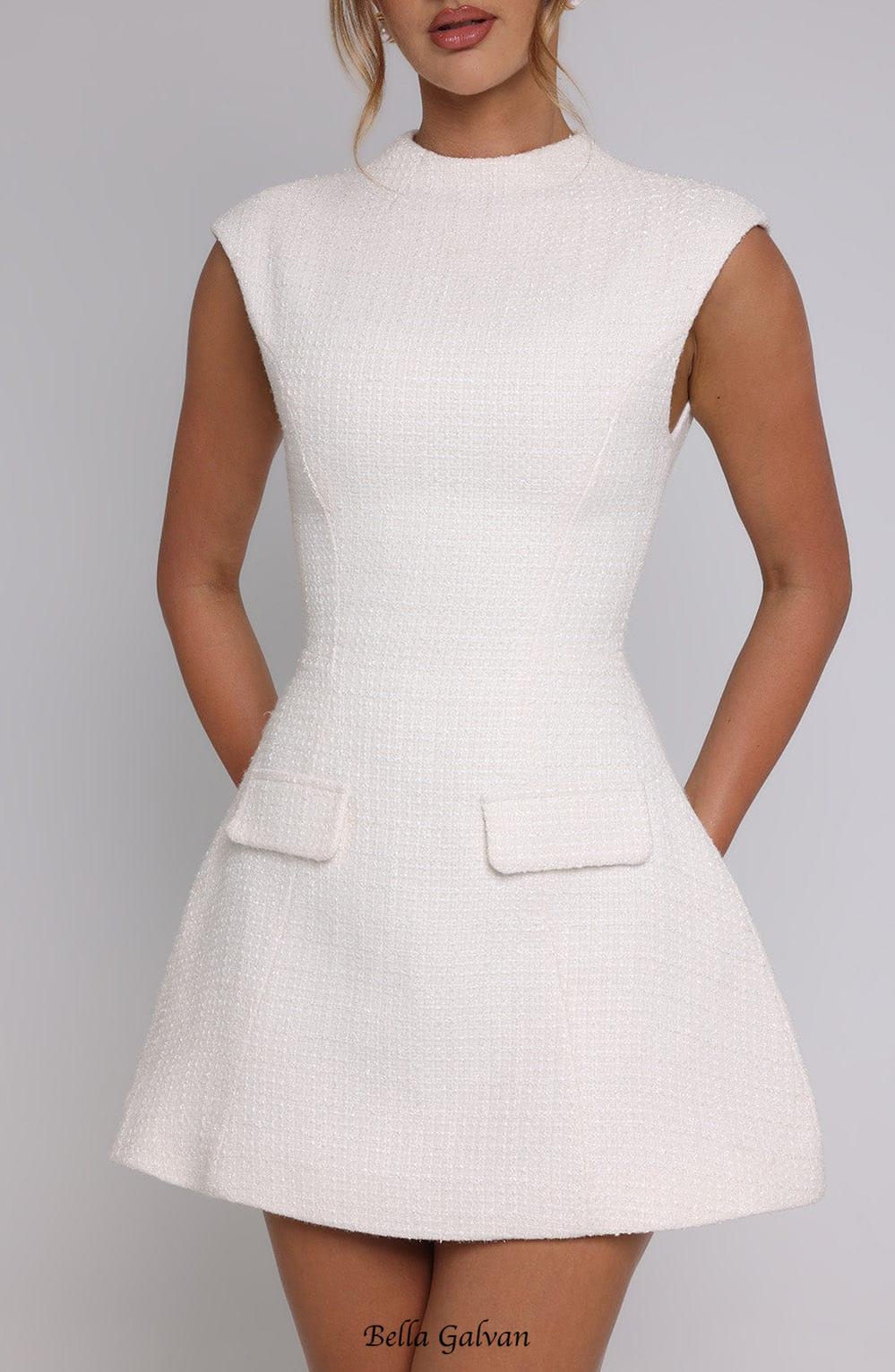 Blake Mini Dress - ivory Flowering Girl