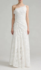 Kory White Lace Maxi Dress Flowering Girl