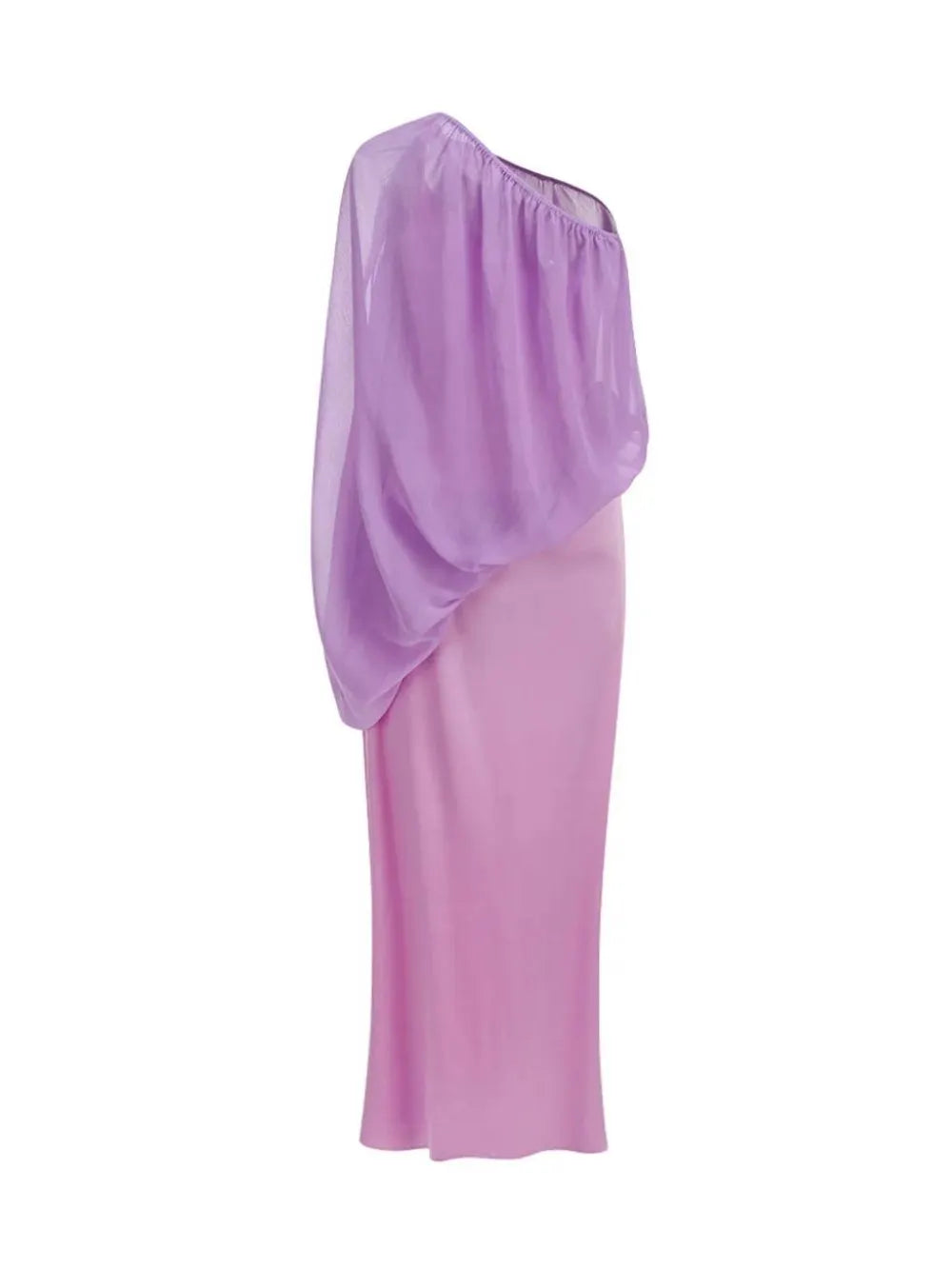 Ivaren One Shoulder Ruched Maxi Dress Flowering Girl