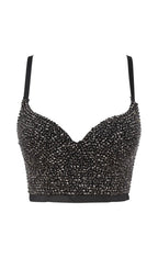 Diamond Corset - Full Black Flowering Girl