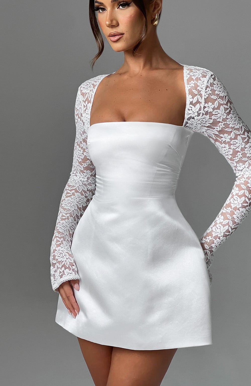 Sadie Mini Dress - Ivory Flowering Girl