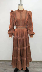 Macon Long Sleeve Maxi Dress Flowering Girl