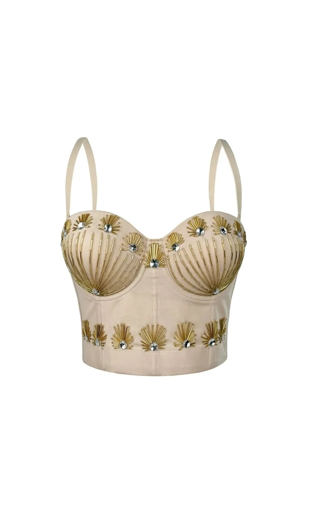 Karley Beaded Crop Top Flowering Girl