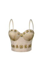 Karley Beaded Crop Top Flowering Girl