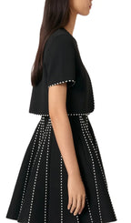 Cropped Cardigan Flowering Girl