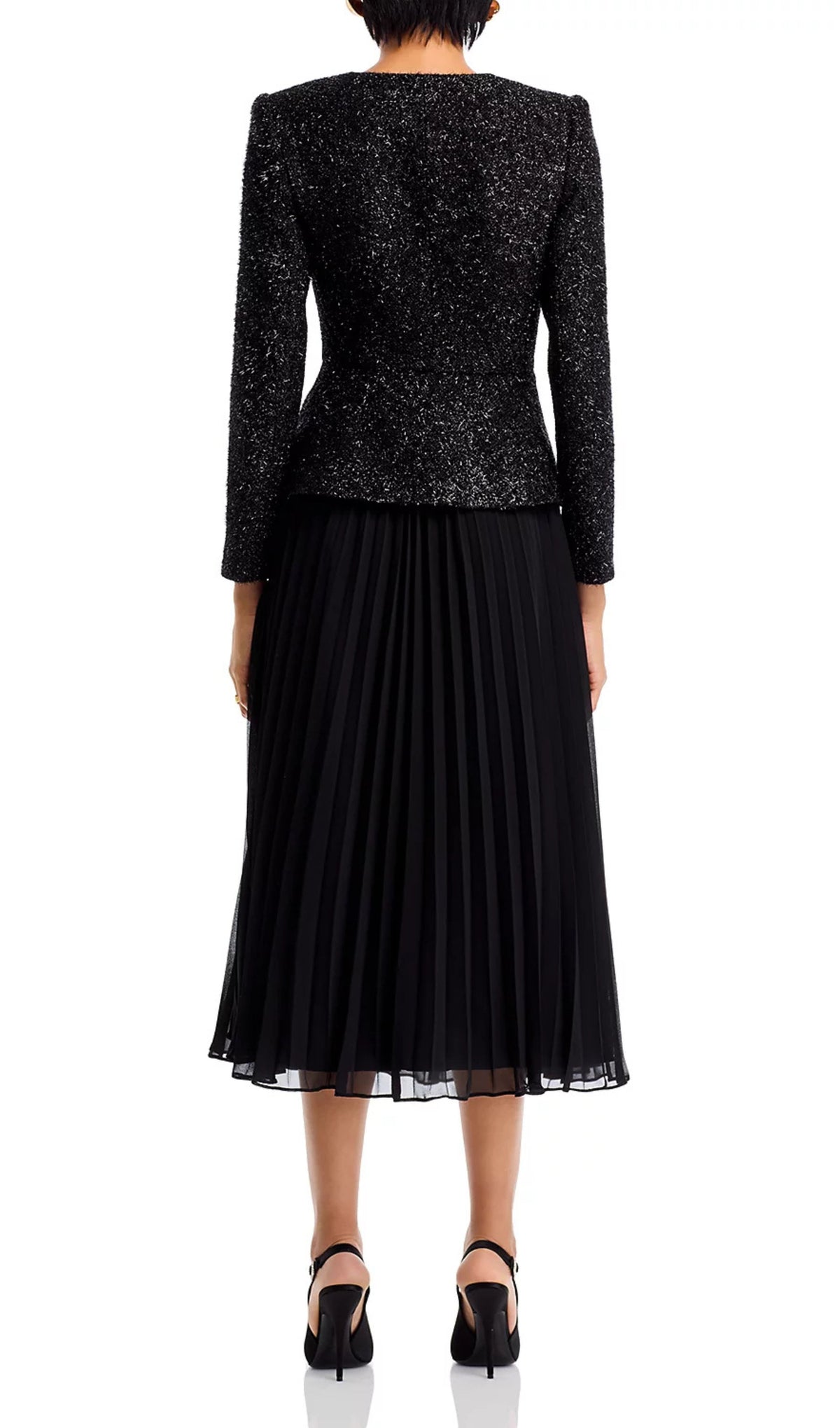 Tinsel Boucle Midi Dress Flowering Girl