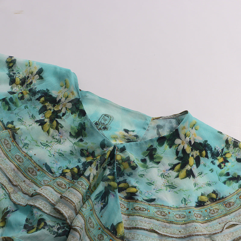 Jaymes Printed Maxi Dress Flowering Girl