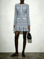 Marilee Knit Long Sleeve Mini Dress Flowering Girl