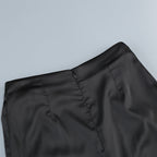 Brenton Leather Slit Maxi Skirt Set