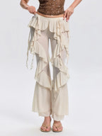Norvela Ruffle Flare Pants Flowering Girl