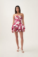 Violette Bubble Hem Mini Dress Flowering Girl