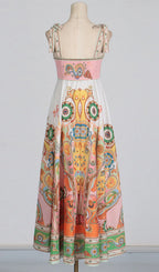 Dasha Strappy Printed Maxi Dress Flowering Girl