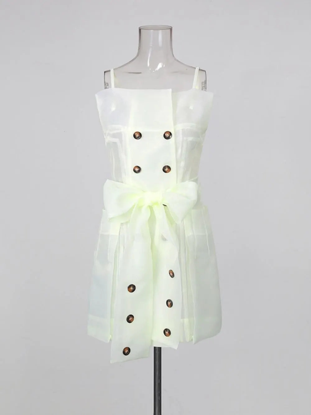 Maelys Strappy Button Mini Dress Flowering Girl