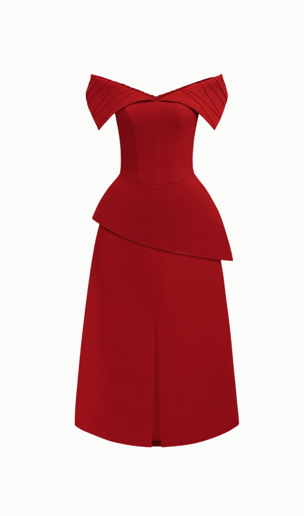 Harper Off-Shoulder Set In Red Flowering Girl