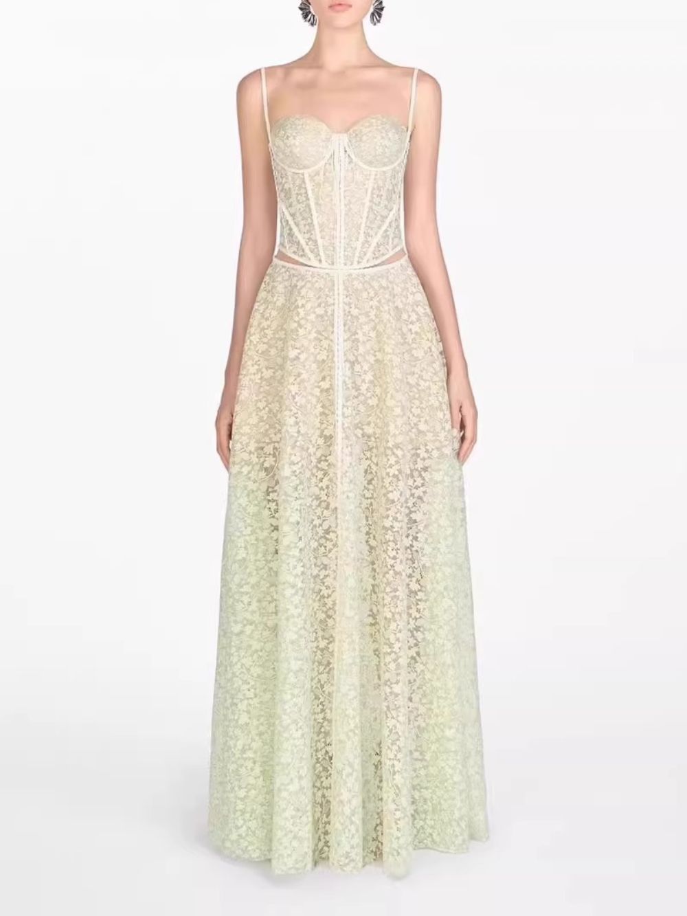 Albinia Floral Corset Maxi Dress Flowering Girl