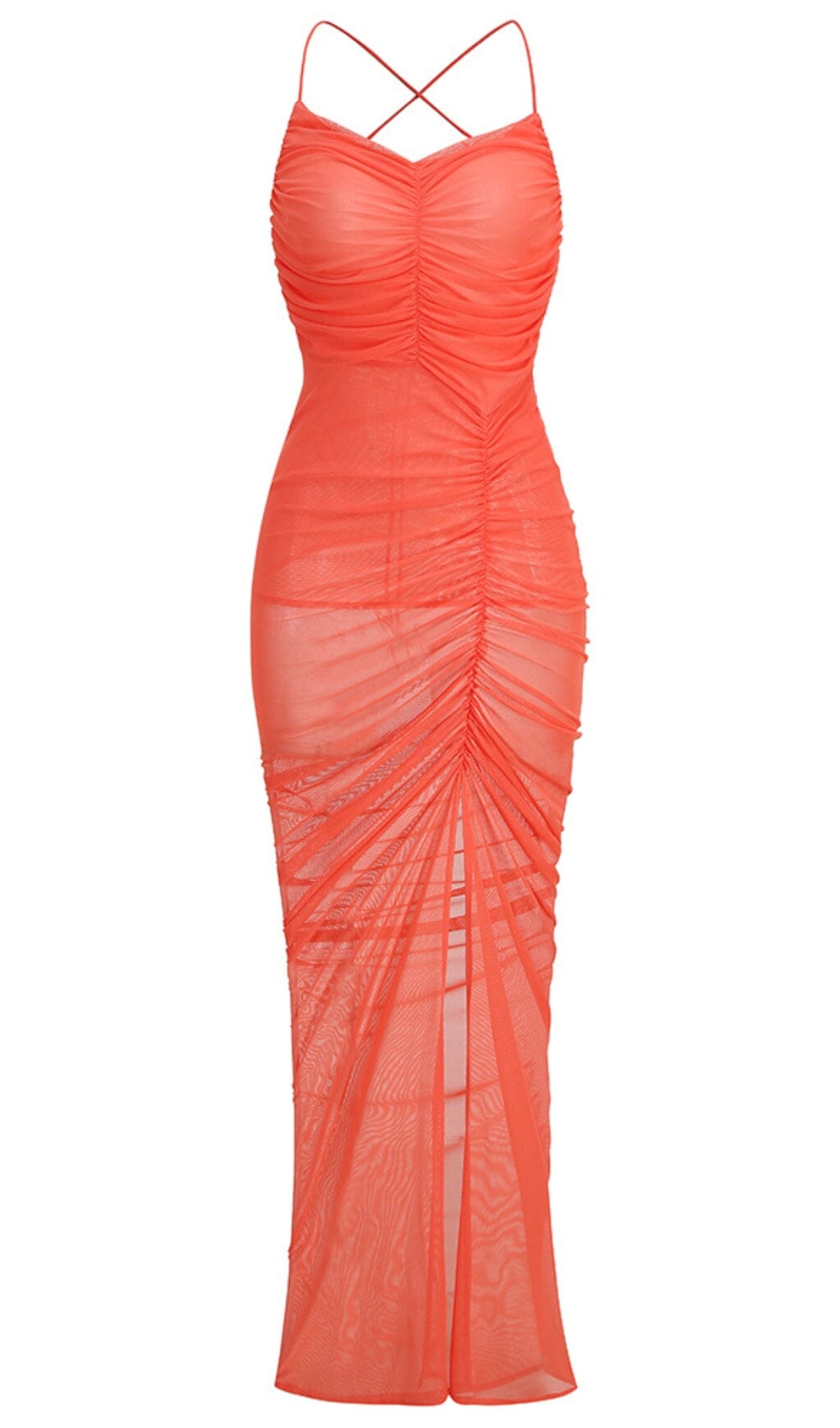 Perspective Strappy Maxi Dress In Mauve Flowering Girl
