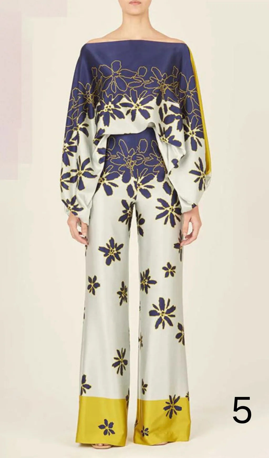 Lawahiz Printed Two-Piece Set Flowering Girl