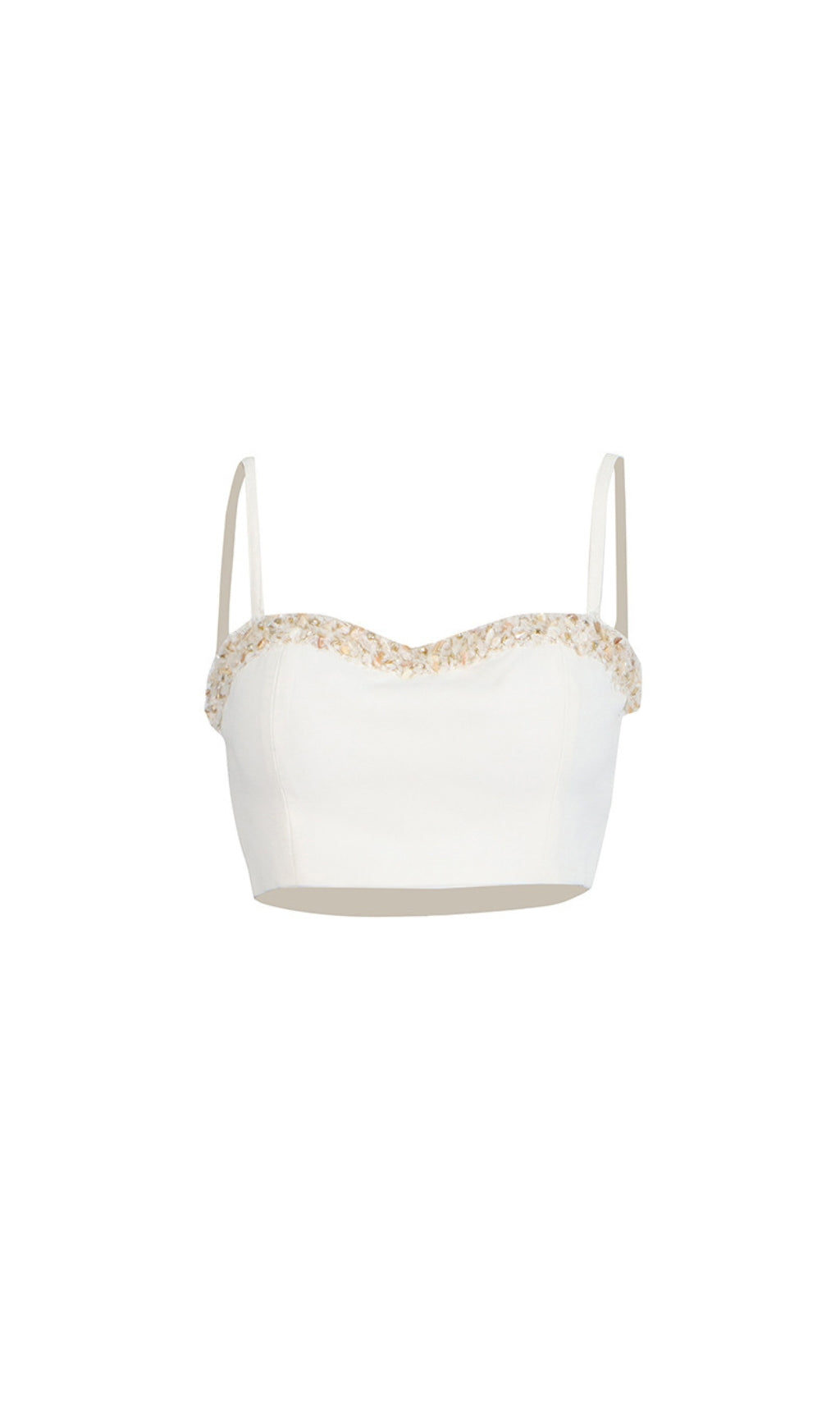 Doruk White Embellished Two-Piece Set Flowering Girl