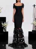 Weskor Flower Bandage Mermaid Maxi Dress Flowering Girl
