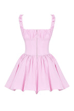 Cotton Candy Cotton Tulle Mini Dress in pink Flowering Girl