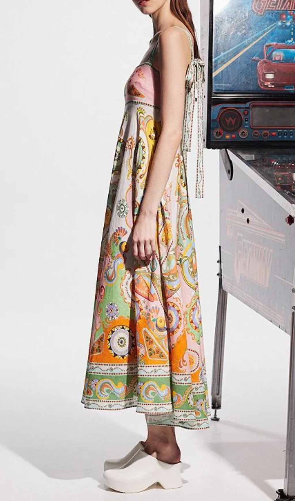 Dasha Strappy Printed Maxi Dress Flowering Girl
